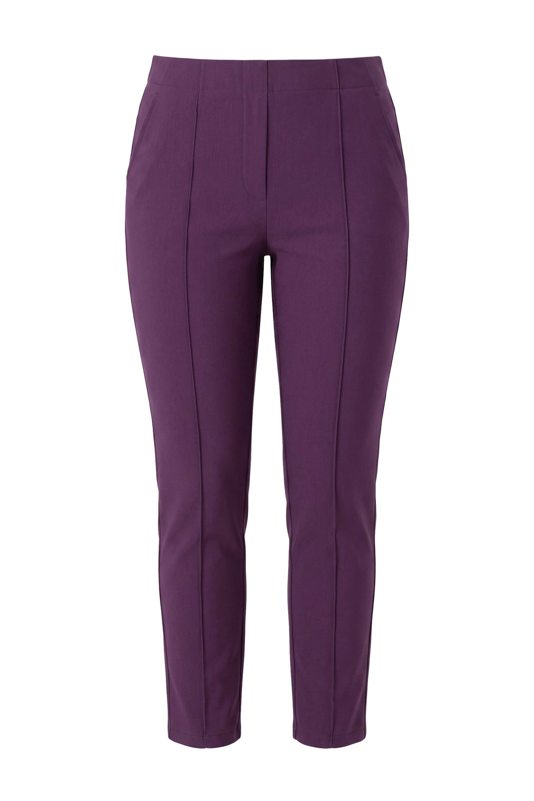 MIAMODA Trousers in Purple: front
