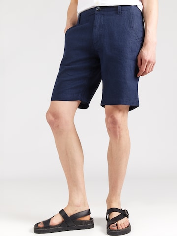 Bruun & Stengade Szabványos Chino nadrág 'Paolos' - kék: elől