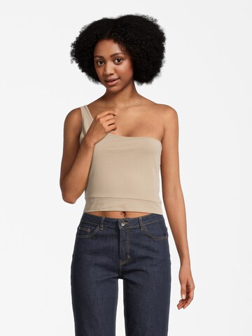 AÉROPOSTALE Top in Beige: front