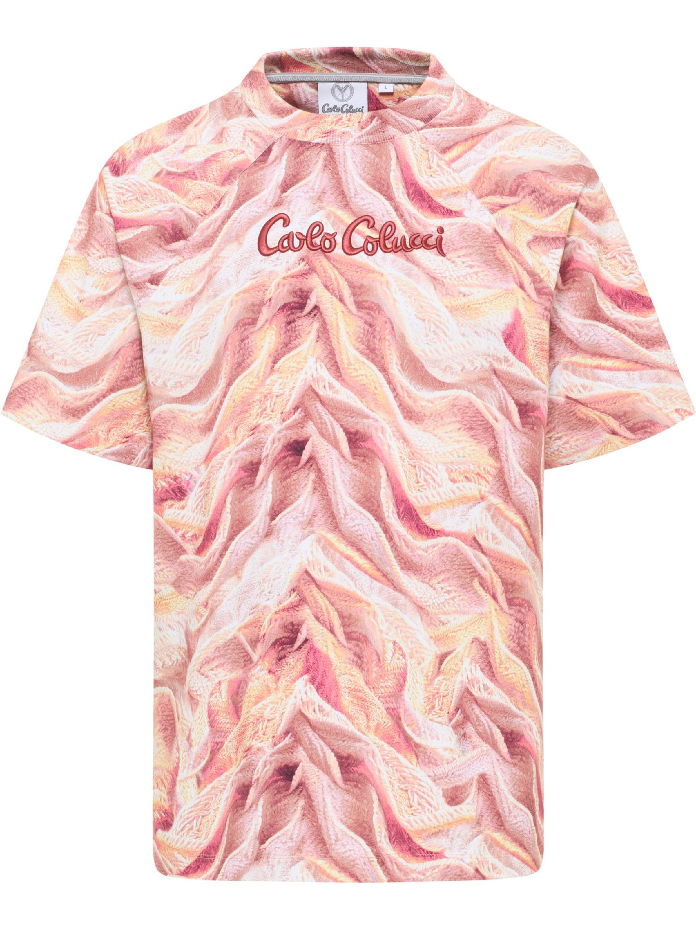 Carlo Colucci Shirt 'Dorn' in Oranje: voorkant