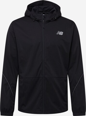 Veste de sport new balance en noir : devant