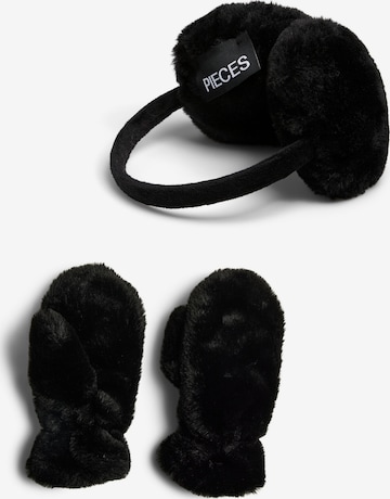 PIECES - Calentador de orejas 'PCJeanel' en negro: frente