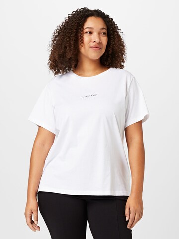 Calvin Klein Curve Shirt in White: front