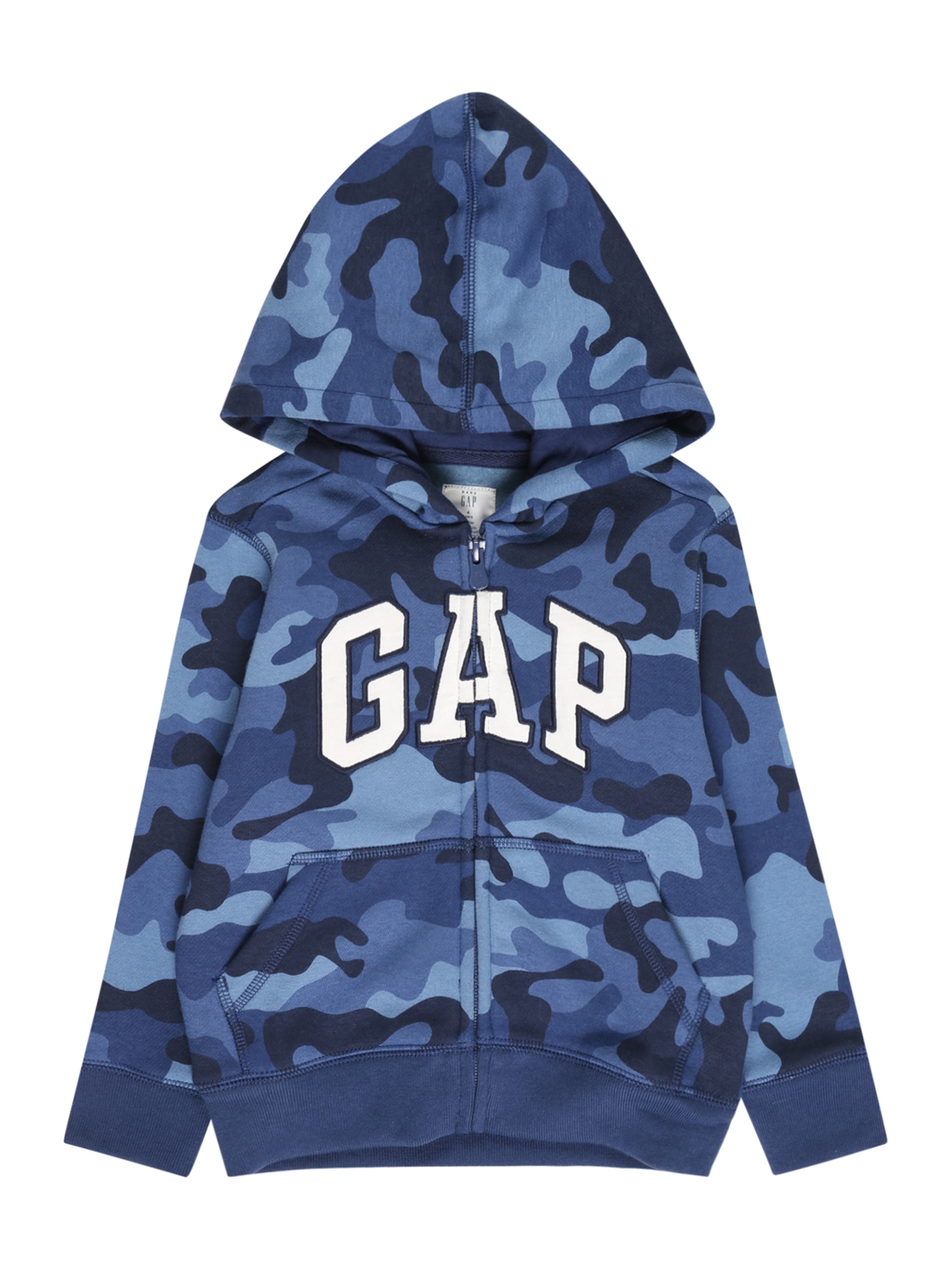GAP Zip-Up Hoodie in Blue: front