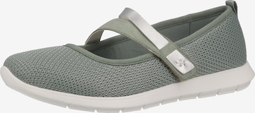REMONTE Ballet Flats with Strap in Grey: front