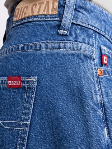 BIG STAR Wide leg Jeans 'Misaki' in Blauw