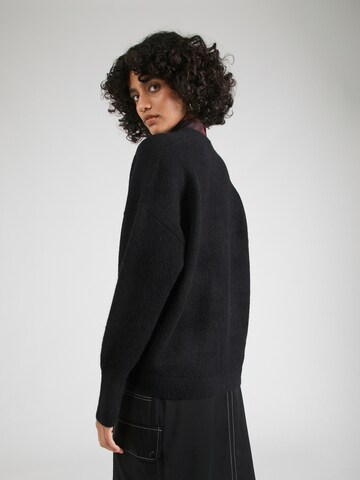 BOSS Orange Knit Cardigan 'Falescana' in Black