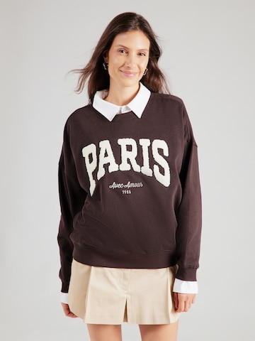 JDY Sweatshirt 'JDYMESA' i brun: framsida