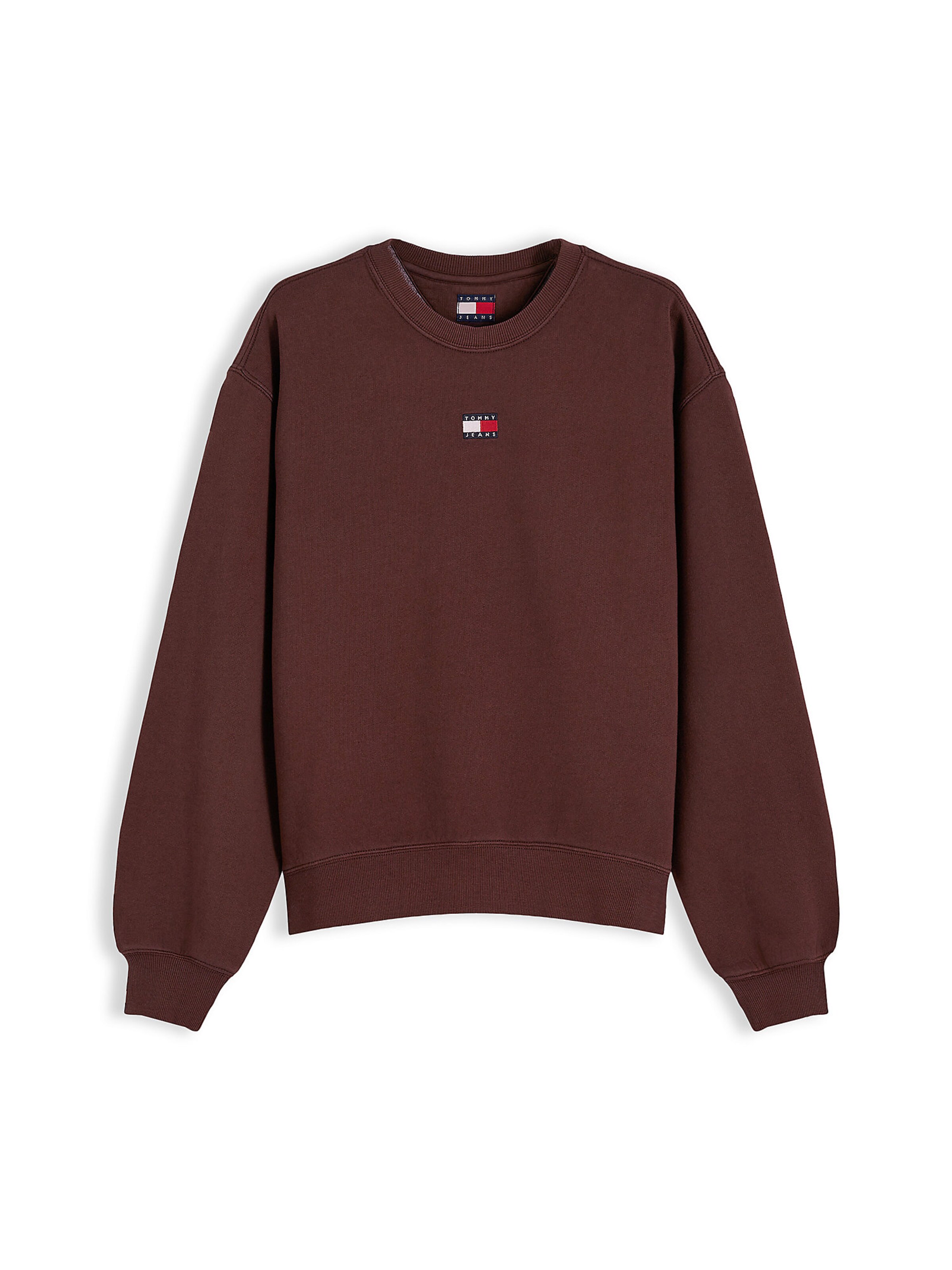 Tommy Jeans Sweatshirt in Braun: Vorderseite