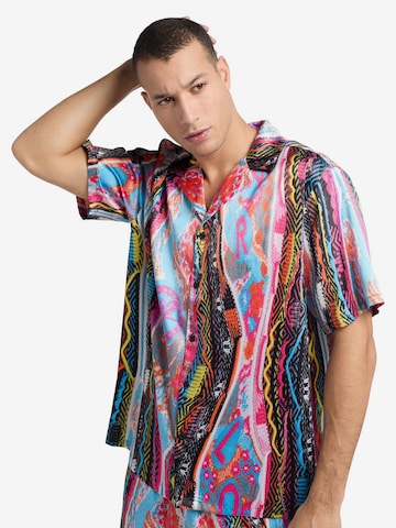 Carlo Colucci Comfort fit Button Up Shirt 'DeManincor' in Mixed colors: front