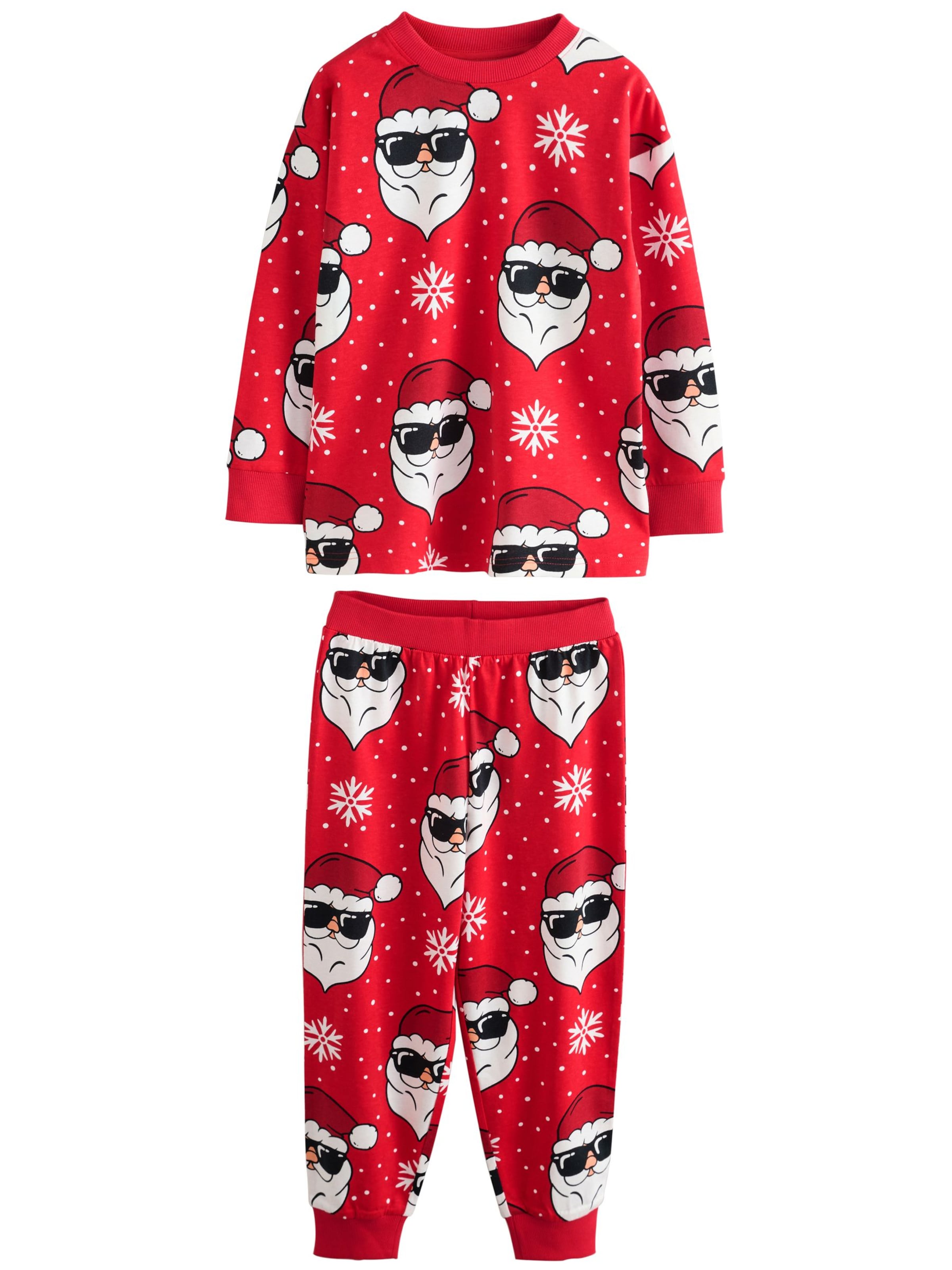 Next Комплект пижама в червено: отпред