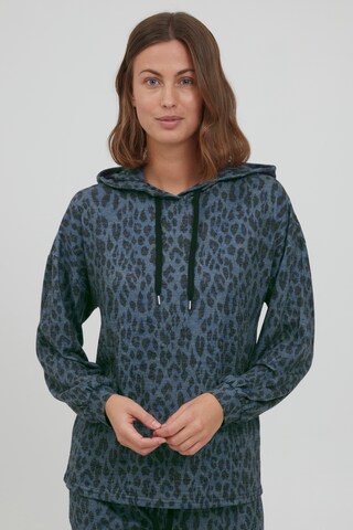 Fransa Sweatshirt 'Defauna 3' in Blauw: voorkant
