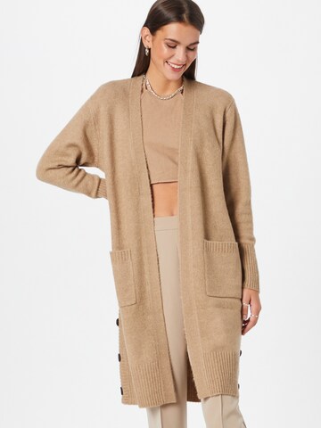 Freequent Knit Cardigan 'SILA' in Beige: front