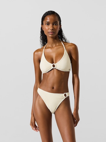 Karl Lagerfeld Triangel Bikinioverdel i beige: forside
