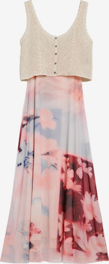 Desigual Kleita pieejams 40, krāsa - bēšs / zils / sarkans, Preces skats