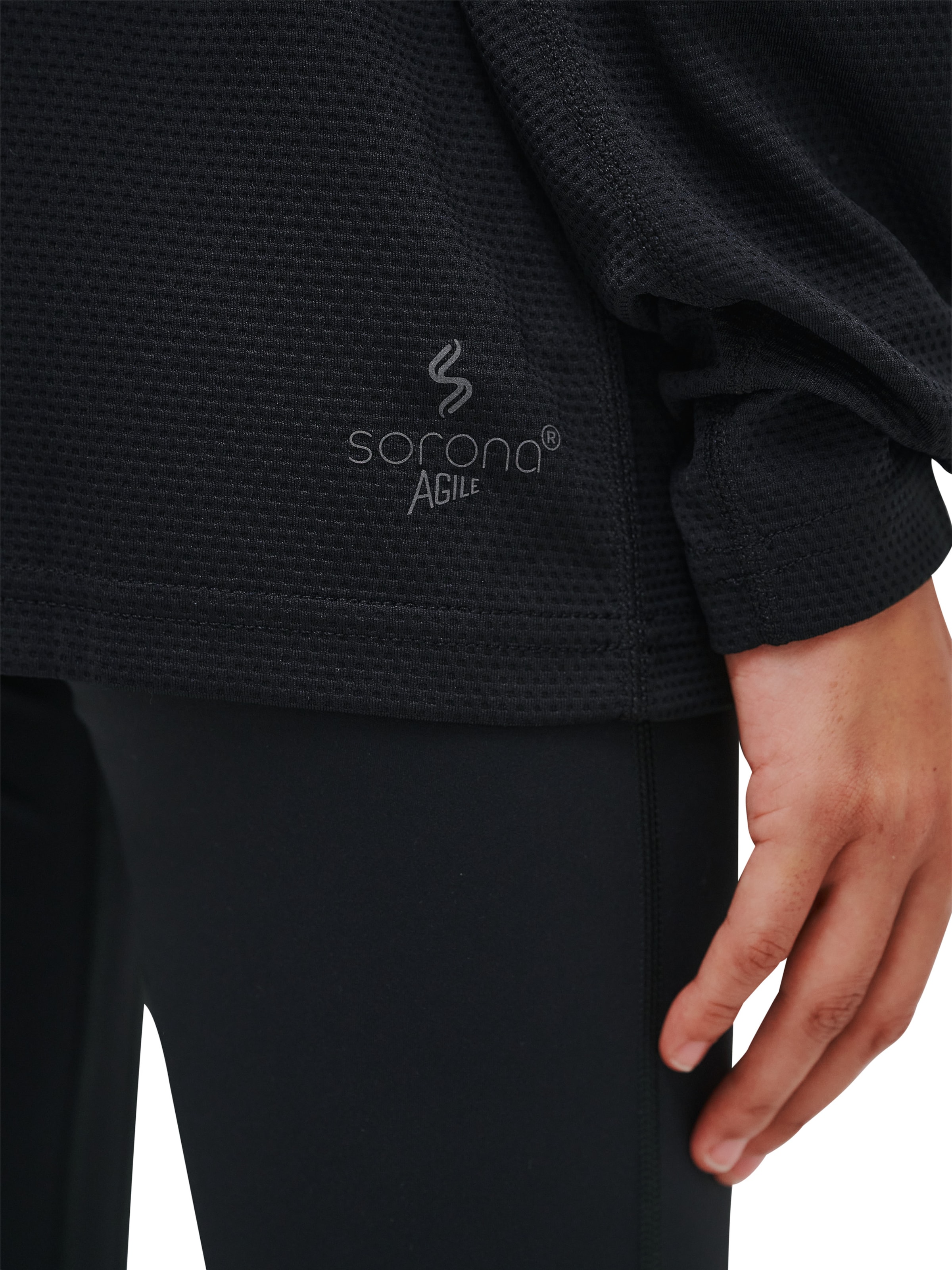 HALO Functioneel shirt in Zwart