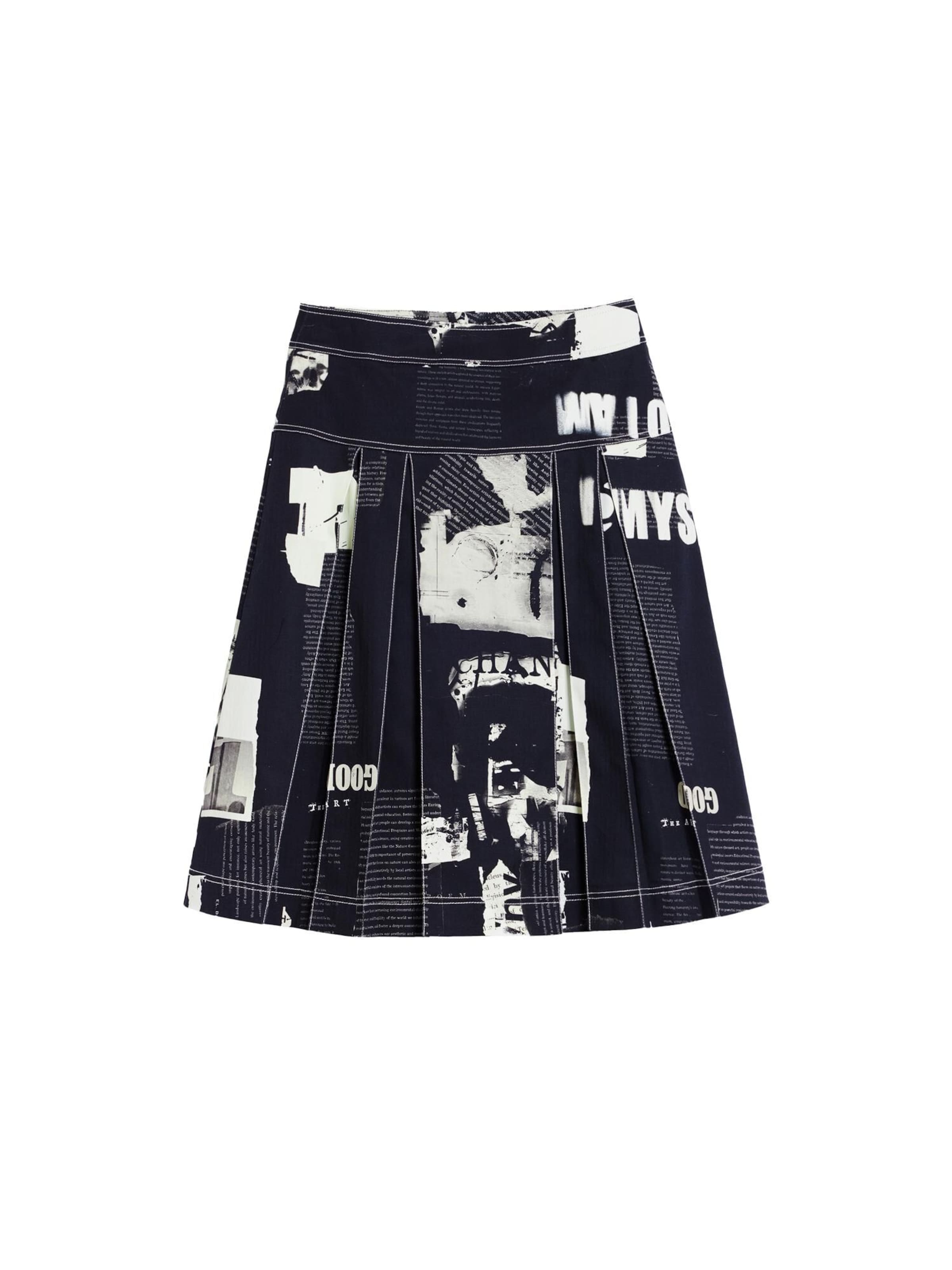 Desigual Sukně – černá: přední strana