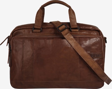 Sac de voyage Spikes & Sparrow en marron : devant