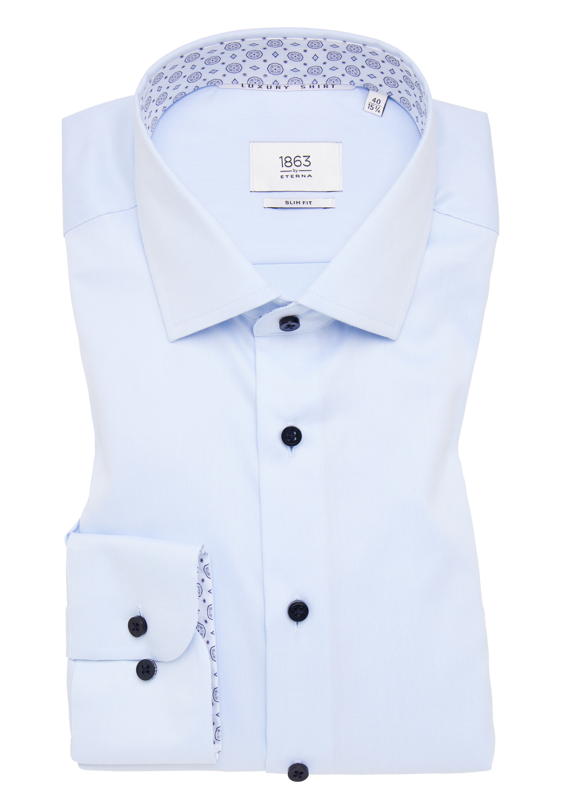 ETERNA Slim Fit Hemd in Blau