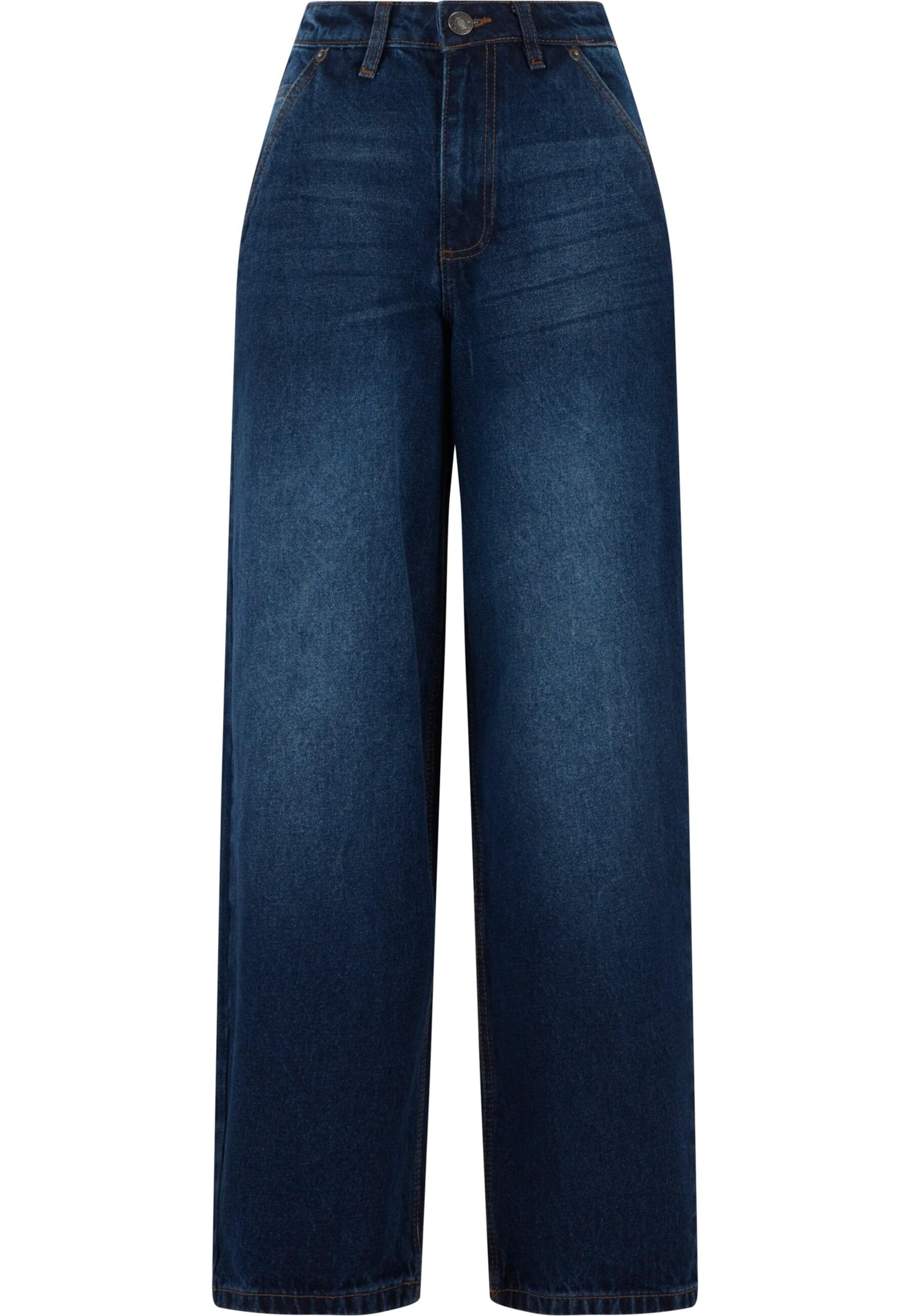 Urban Classics Baggy Jeans in Blau: Vorderseite