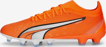 PUMA Soccer shoe 'Puma Ultra Match FG AG' in Orange: front