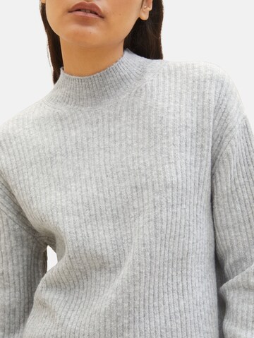 TOM TAILOR DENIM Pullover in Grau