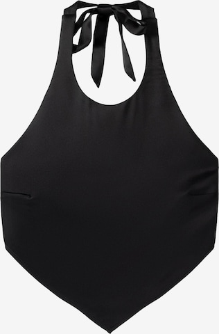 Bershka Top in Black: front