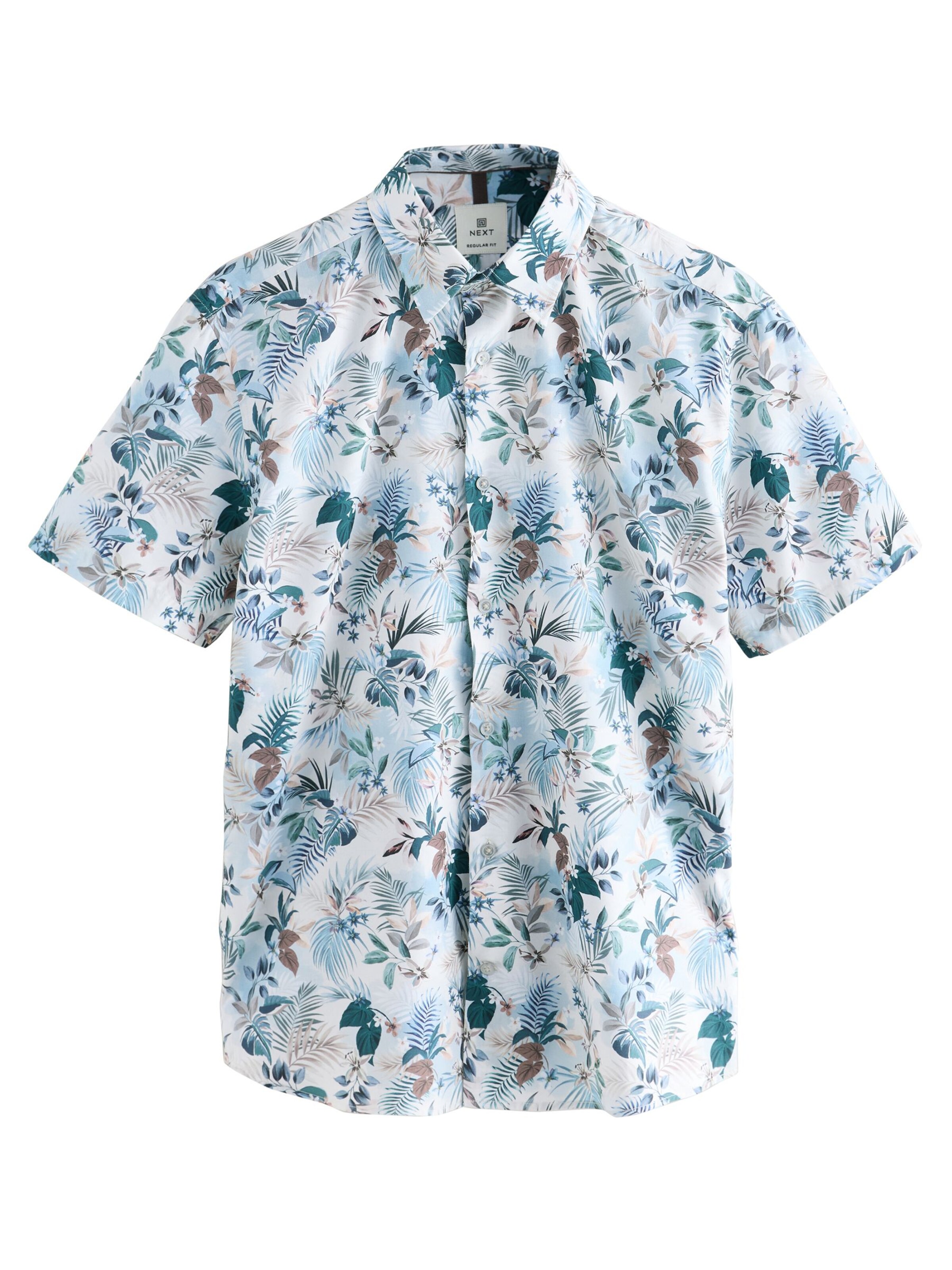 Next Средняя посадка Рубашка в Белый: спереди