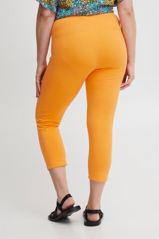 Fransa Curve Skinny Leggings 'Kokos' in Oranje