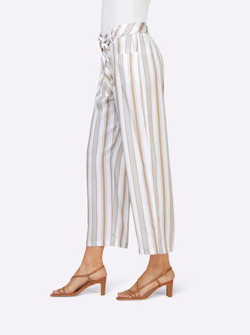 Wide leg Pantaloni di heine in beige