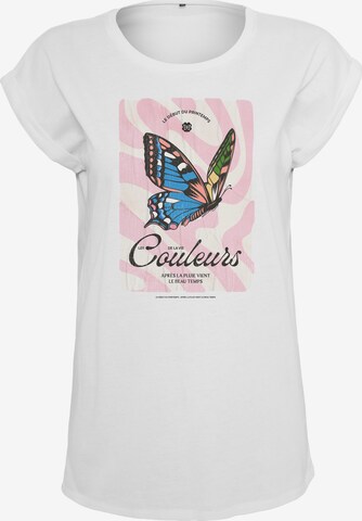 Merchcode Shirt 'Couleurs' in White: front