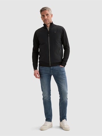 VANGUARD - Cárdigan 'Cardigan in cotton/modal with zipper closure' en azul