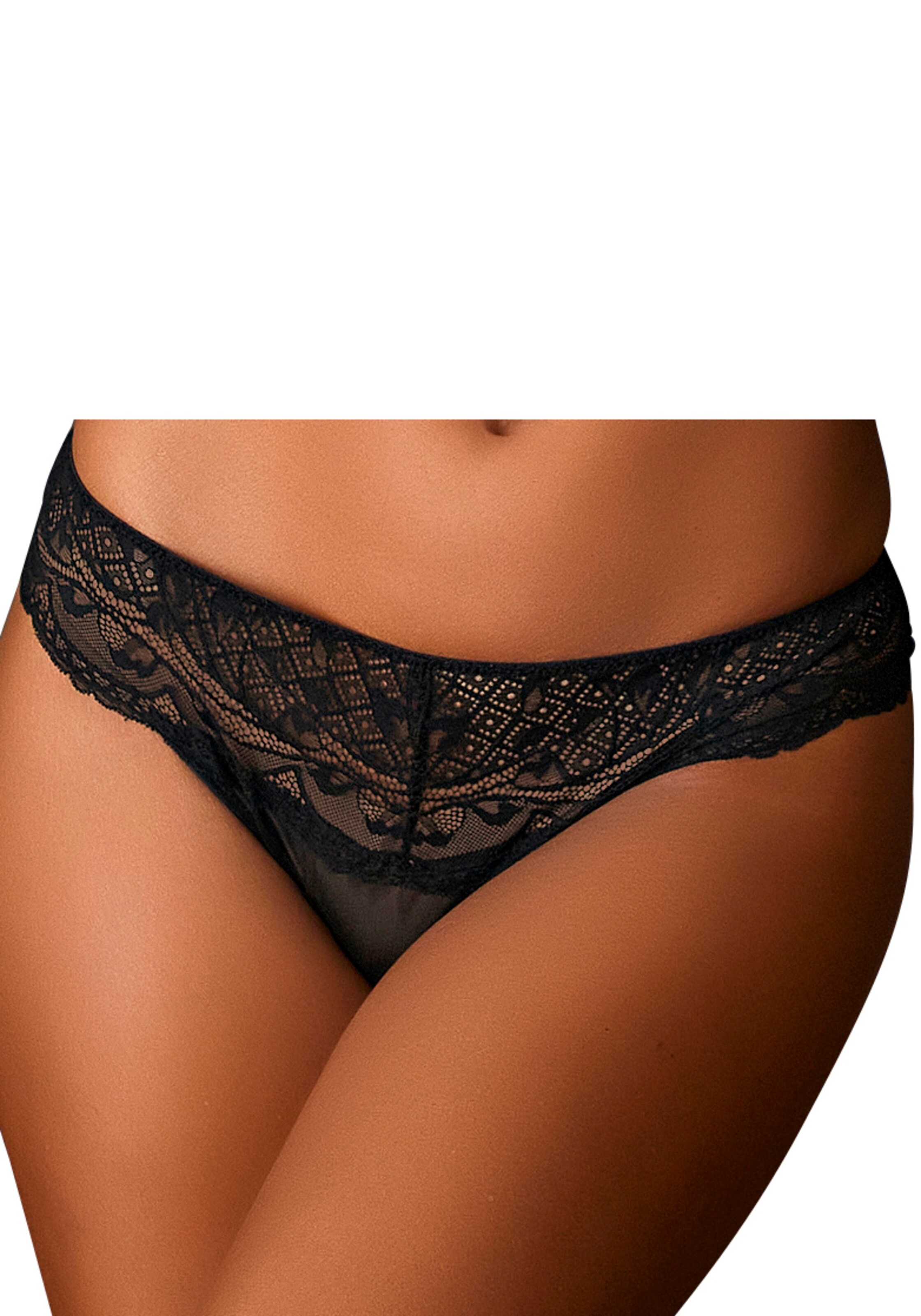 LASCANA String in Schwarz: Vorderseite