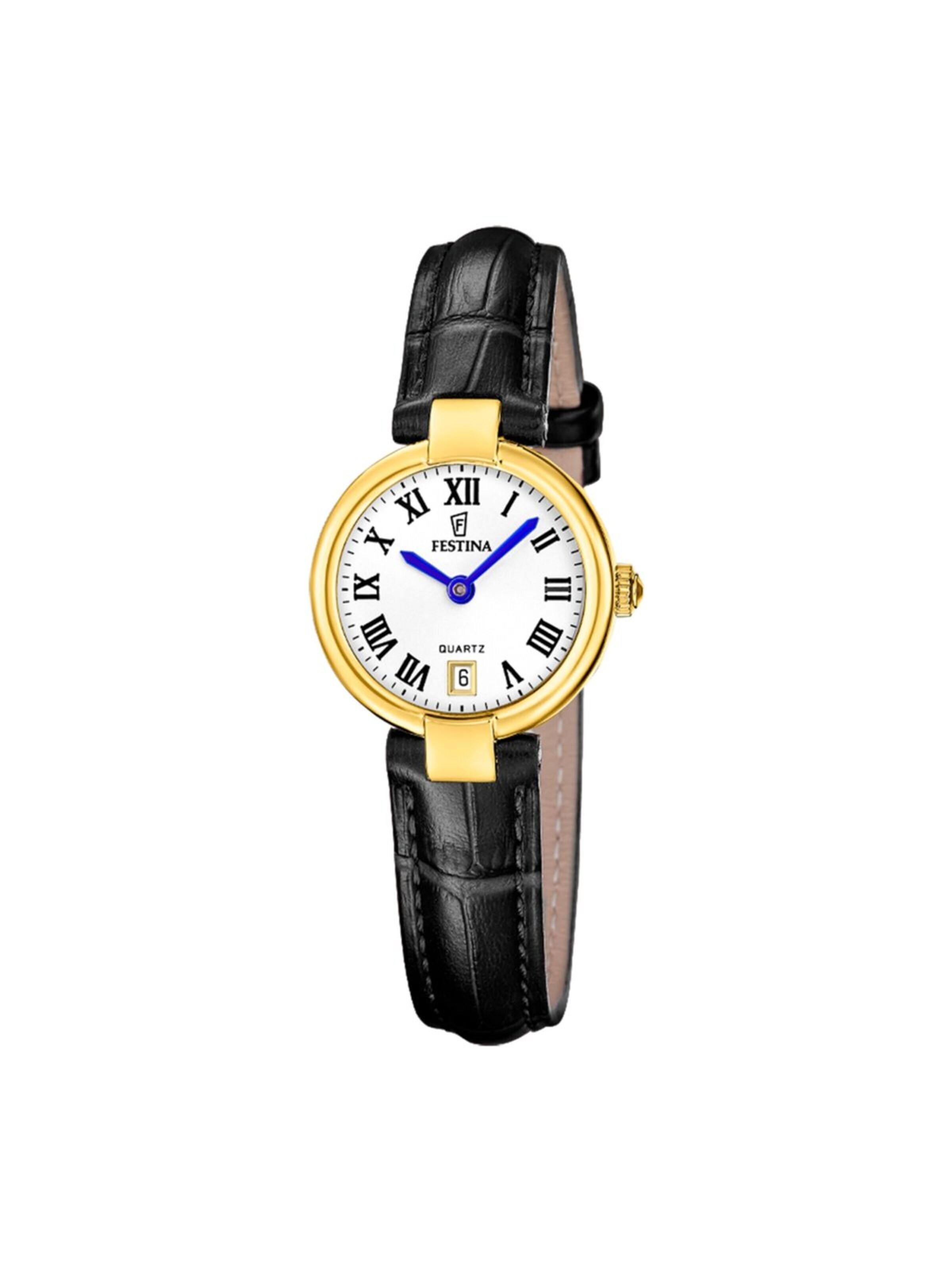 FESTINA Analoog horloge 'Date watch Mademoiselle' in Zwart: voorkant