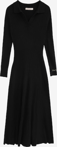 Polo Club Strickkleid in Schwarz: Vorderseite
