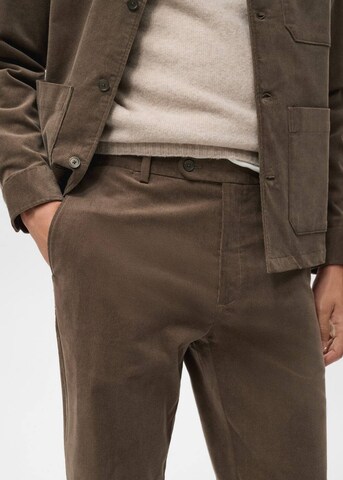 MANGO MAN Regular Hose 'Voyage' in Braun
