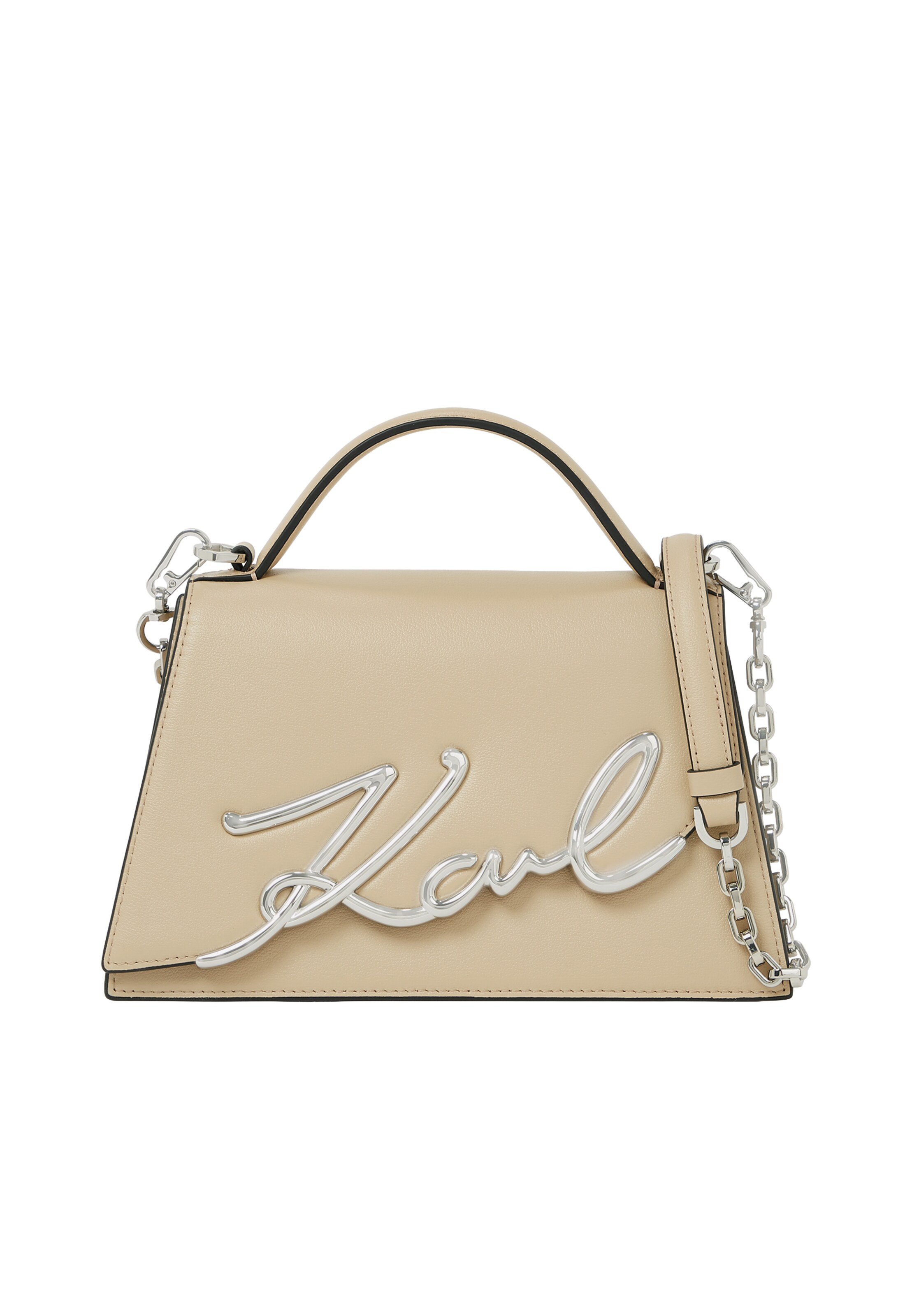 Karl Lagerfeld Handbag in Beige: front