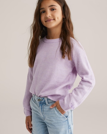 WE Fashion Svetr – fialová: přední strana