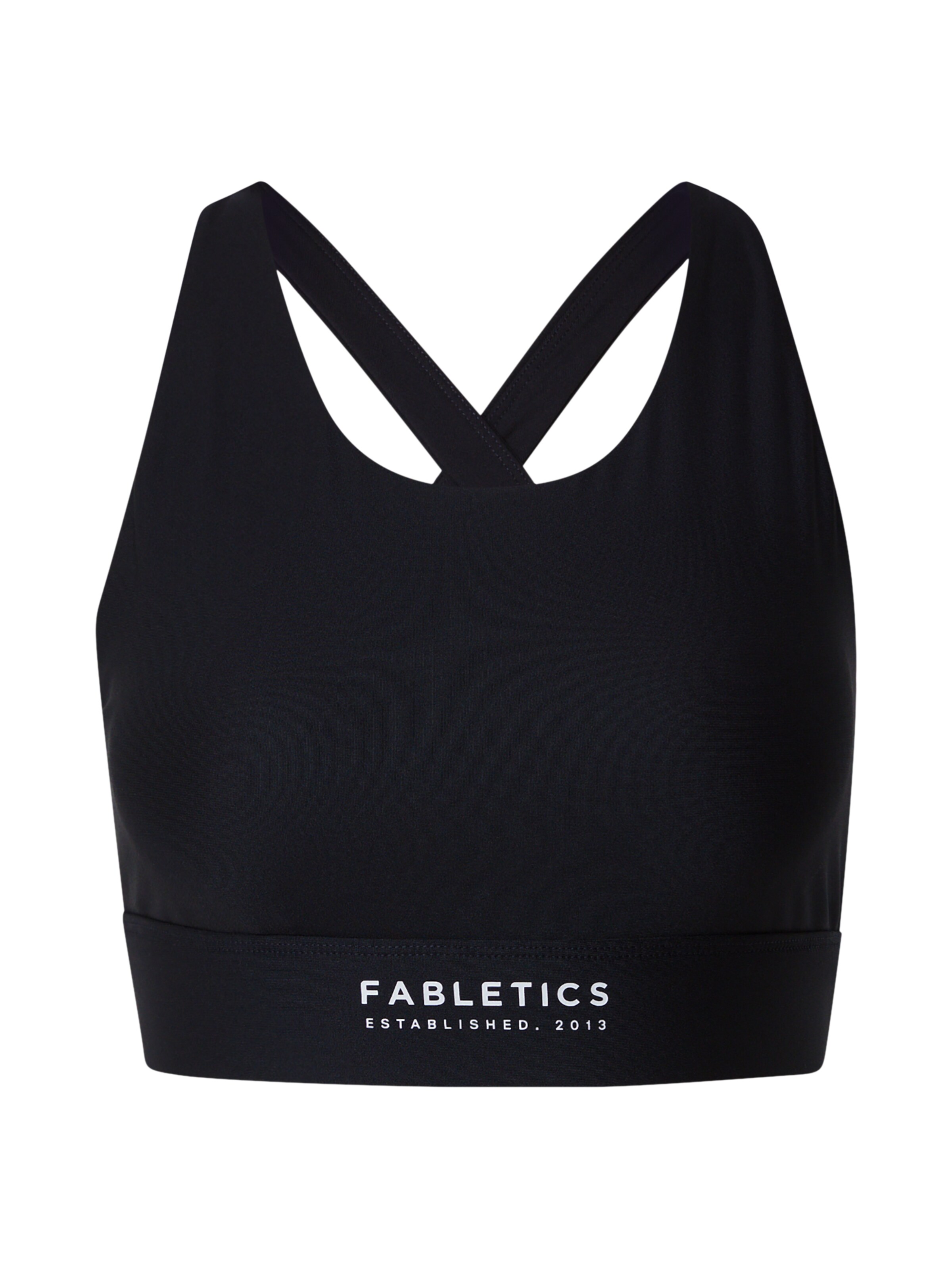 Fabletics High Support Sport-BH 'NO-BOUNCE' in Schwarz: Vorderseite