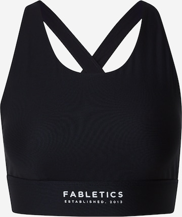 Fabletics High Support Sport-BH 'NO-BOUNCE' in Schwarz: Vorderseite