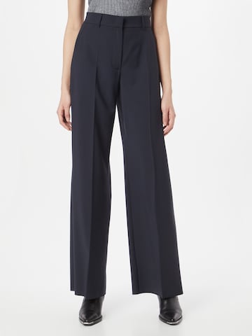 Weekend Max Mara Wide leg Παντελόνι με τσάκιση 'SIVO' σε μπλε: μπροστά