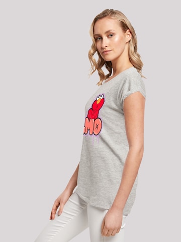 F4NT4STIC Shirt 'Sesame Street Elmo NO' in Grau