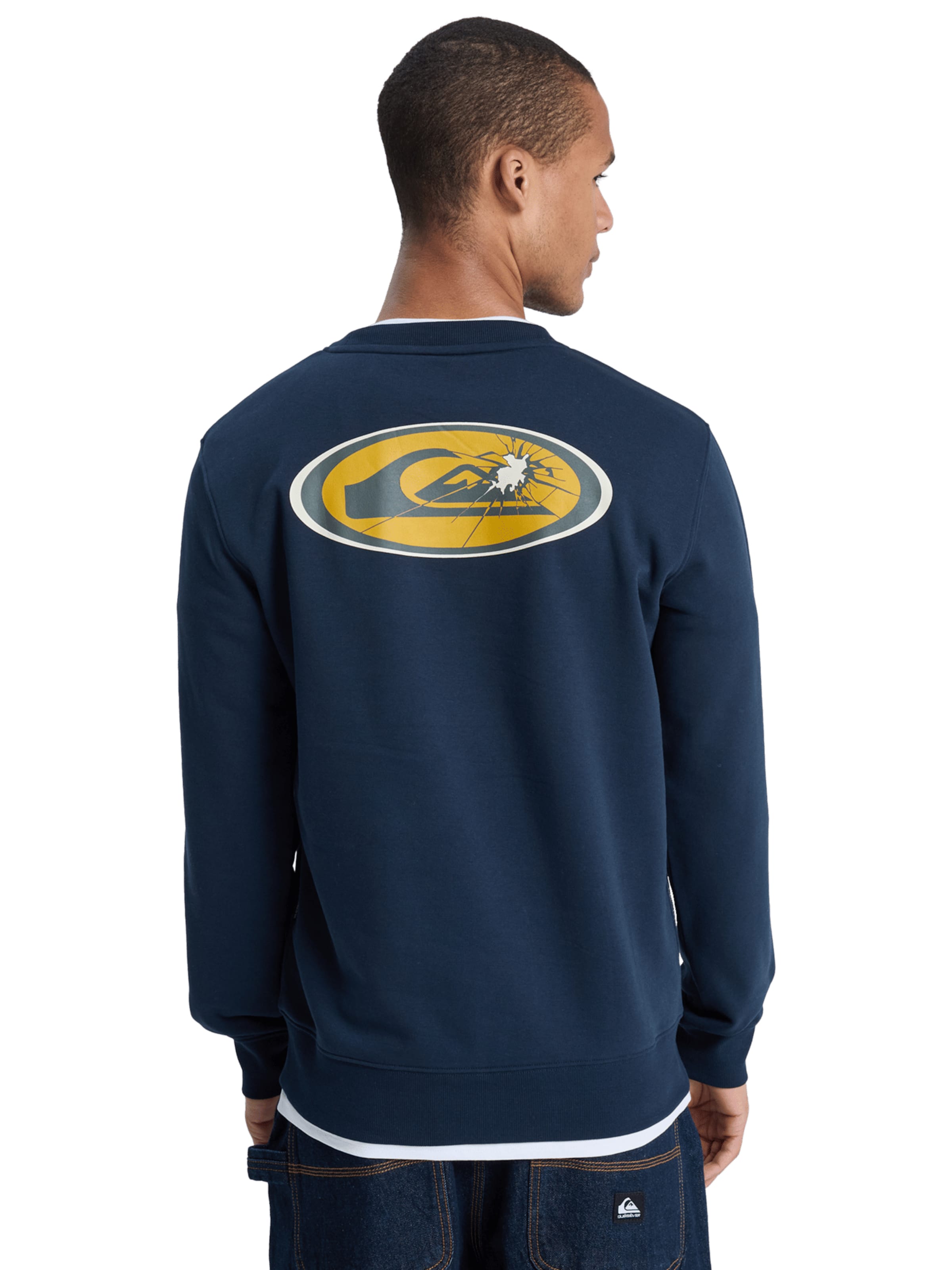 QUIKSILVER Sweatshirt 'Graphic' in Blau