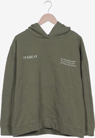 Cartoon Sweatshirt & Zip-Up Hoodie in XL in Green: front