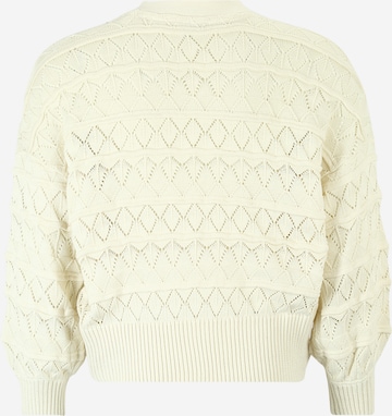 Noisy May Curve Knit Cardigan 'LIV' in Beige