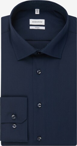 SEIDENSTICKER Slim fit Business Shirt ' X-Slim ' in Blue