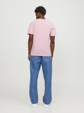 Coupe slim T-Shirt JACK & JONES en rose