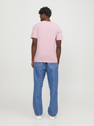 JACK & JONES Slim fit Μπλουζάκι σε ροζ
