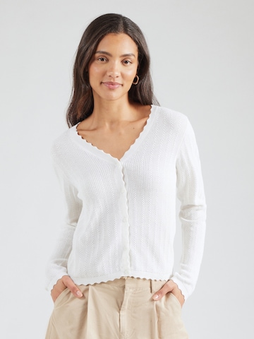 VERO MODA Knit cardigan 'VMLuxlight' in White: front