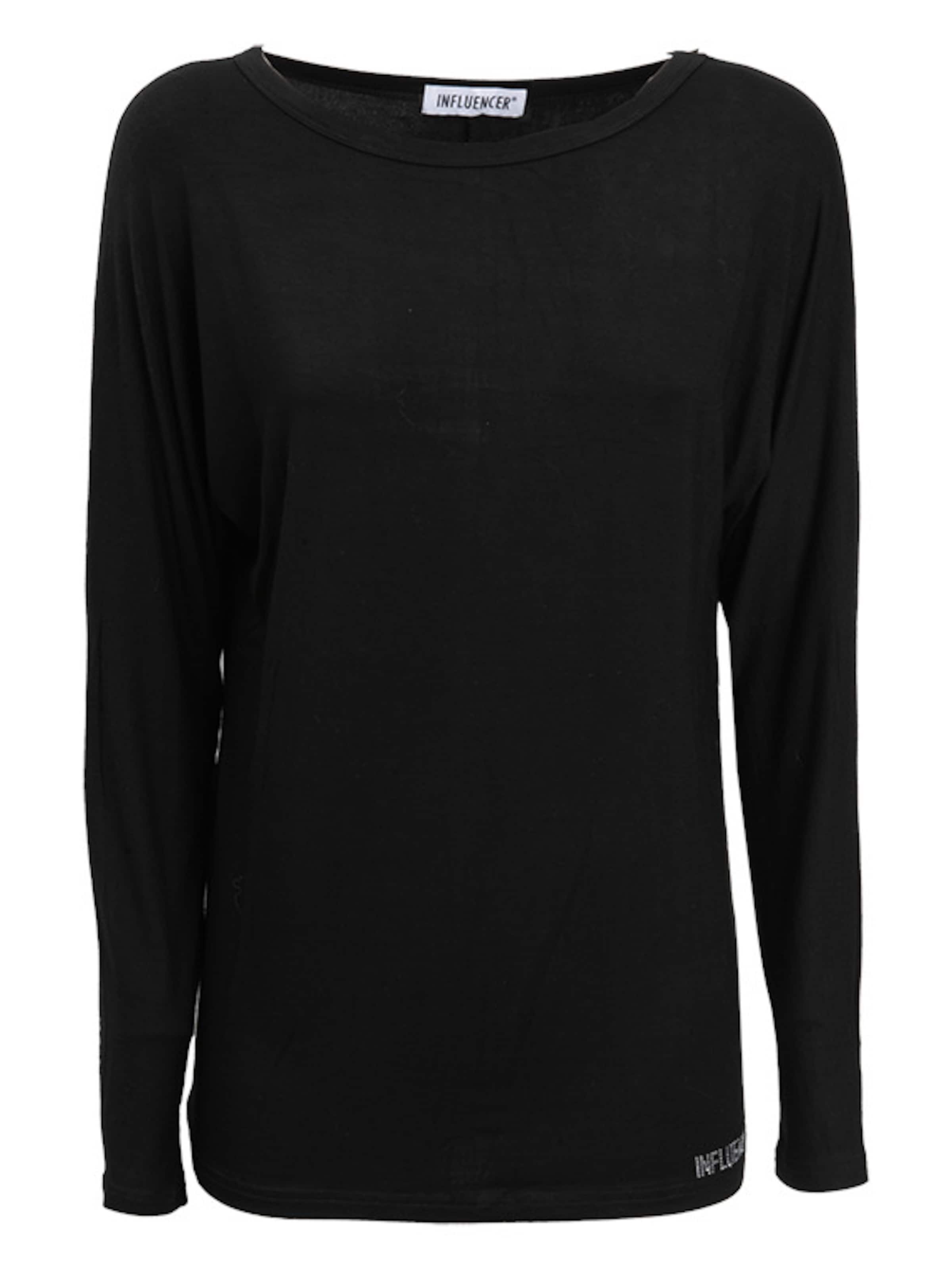 Maglietta di Influencer in nero: frontale